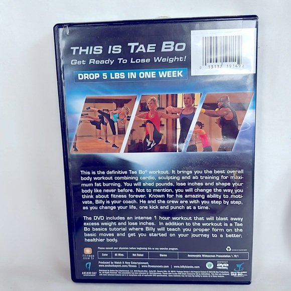 Billy Blank TAEBO This Is Tae Bo DVD Stereo 65 Minutes Total -Slightly Used. - Picture 2 of 6